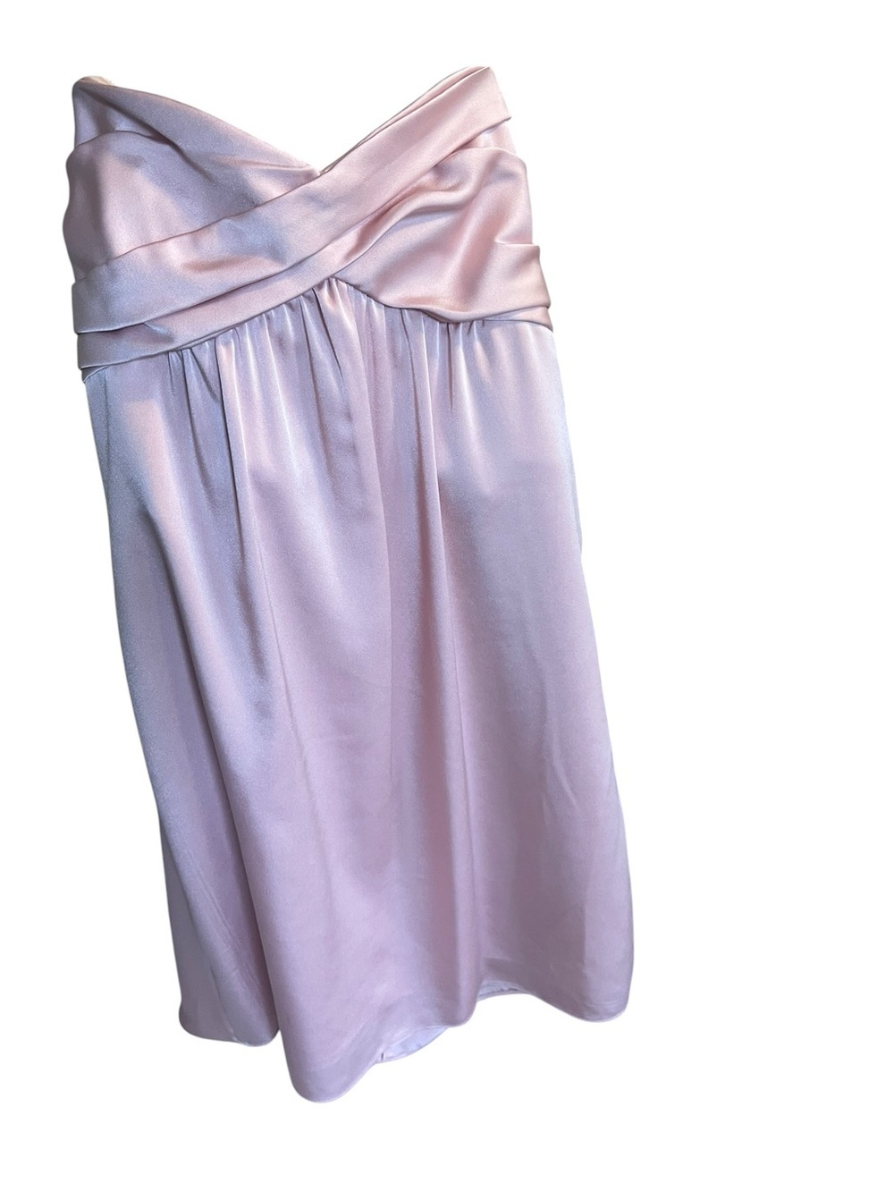 BCBGMAXAZRIA Pink Satin Strapless Cocktail Dress 10 Coquette Wedding Homecoming - Picture 2 of 9